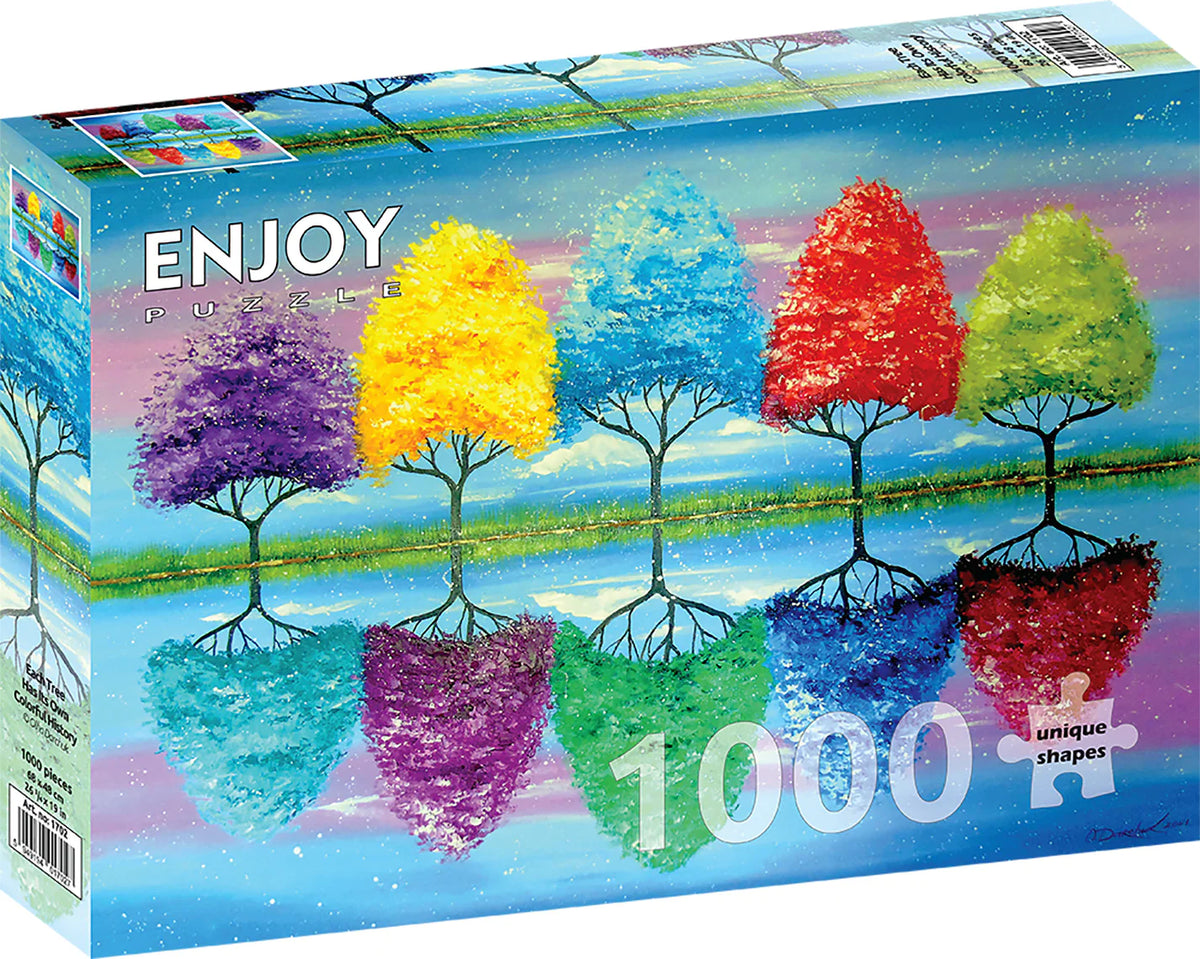 Enjoy 1000 Piece Puzzle Each Tree Has Its Own Colorful History