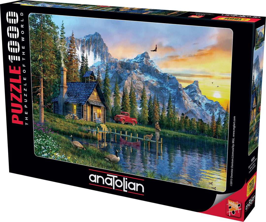 Anatolian 1000 Piece Jigsaw Puzzle Sunset Cabin Mindconnect Australia