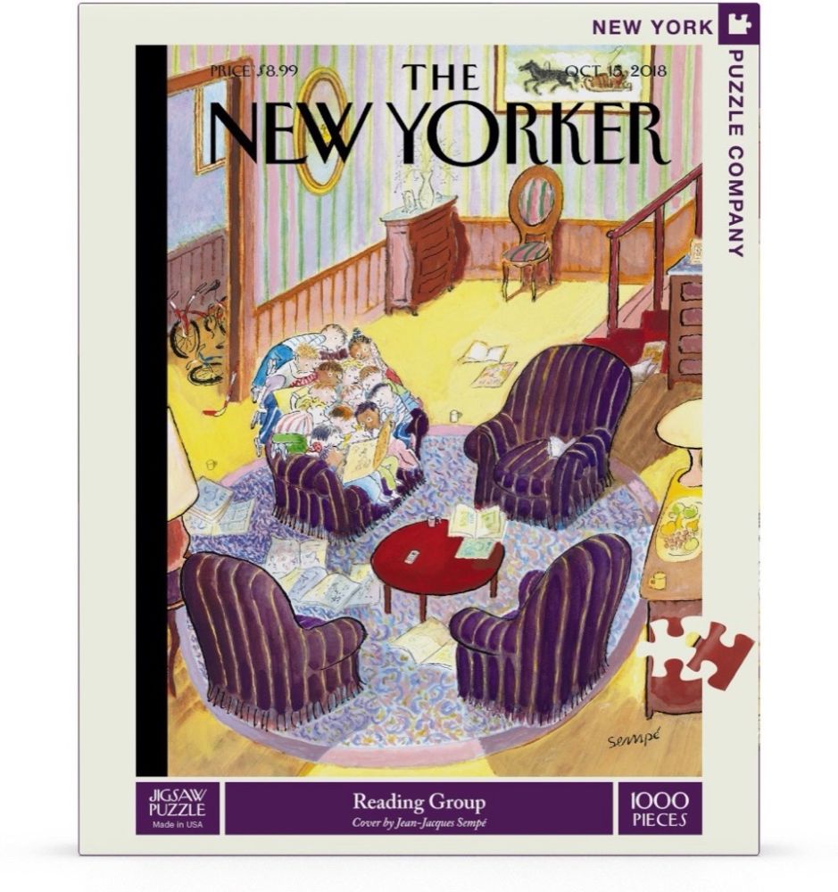 New York Puzzle Company 1000 Piece Jigsaw - Reading Group – Mindconnect ...