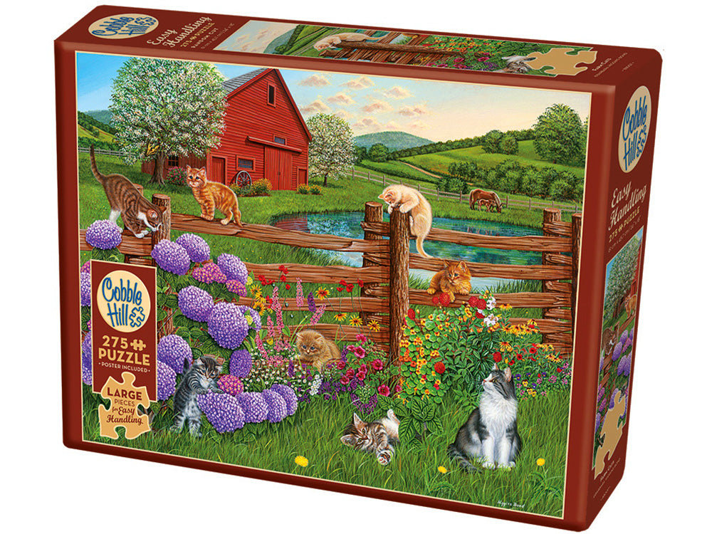 Cobble Hill Jigsaw Puzzle 275 Piece Easy Handling Farmcats