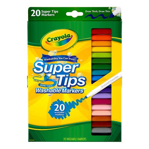 Crayola 20 Washable Super Tips Markers