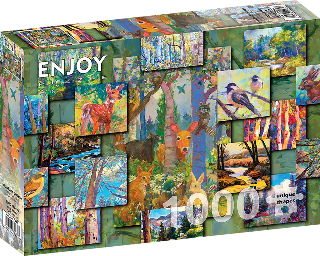 Enjoy 1000 Piece Puzzle Woodland Collage (2031)
