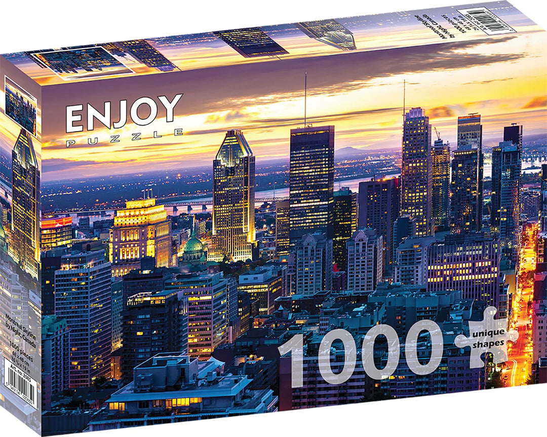 Enjoy 1000 Piece Puzzle Montreal Skyline by Night, Canada (2085)