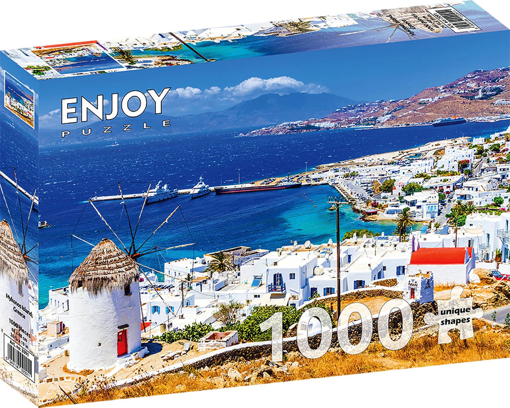 Enjoy 1000 Piece Puzzle Mykonos Island, Greece (2091)