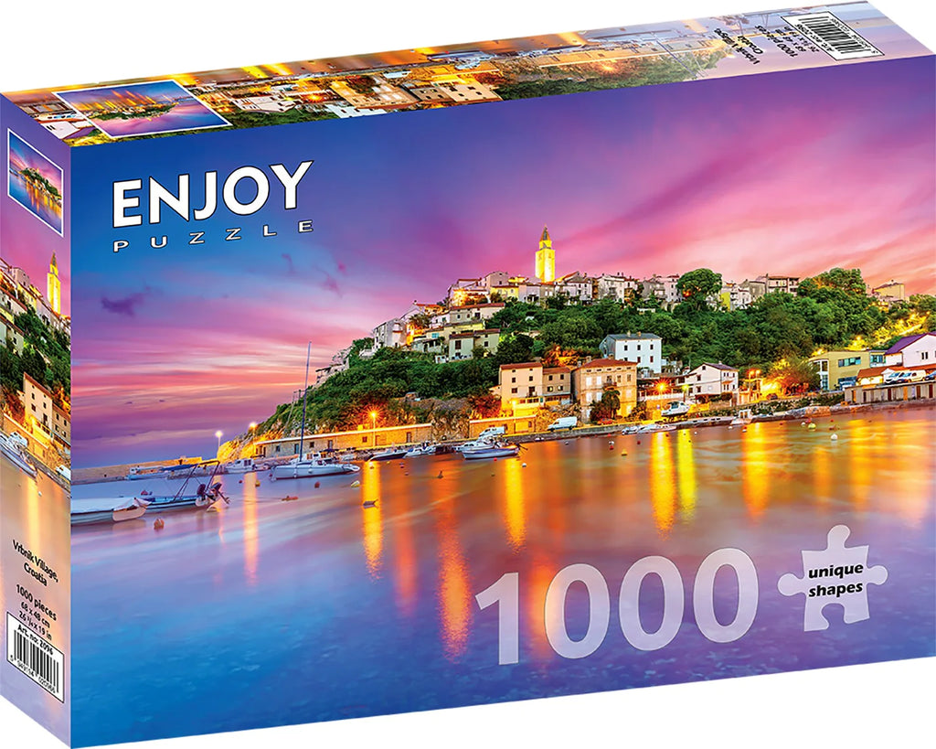 Enjoy 1000 Piece Puzzle Vrbnik Village, Croatia (2096)