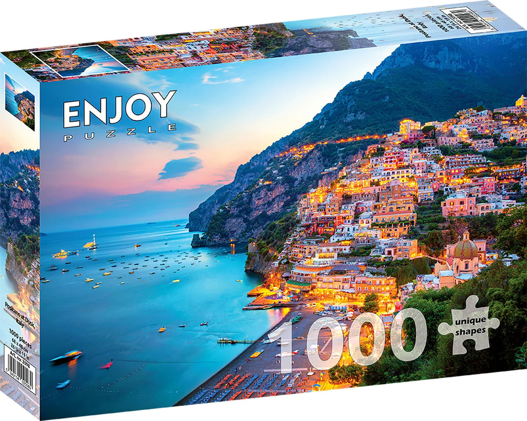 Enjoy 1000 Piece Puzzle Positano at Dusk, Italy (2098)
