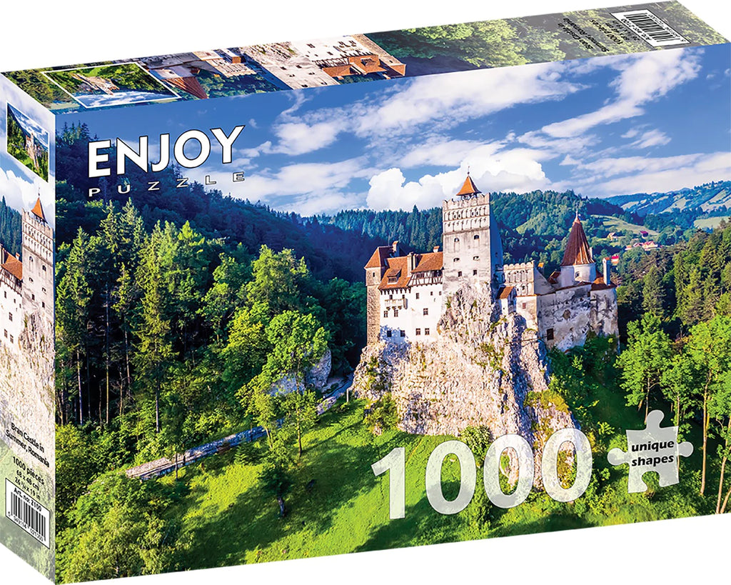 Enjoy 1000 Piece Puzzle Bran Castle in Summer, Romania (2100)