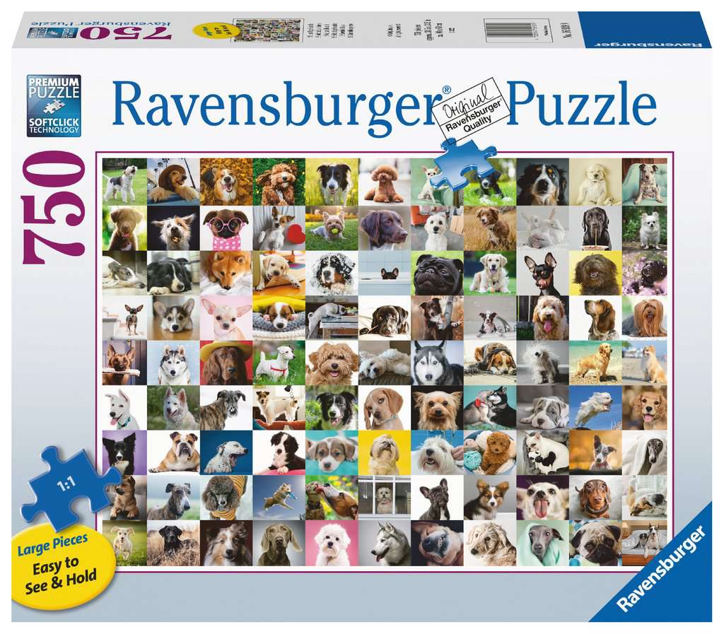 Ravensburger 750 Piece Jigsaw - 99 Lovable Dogs