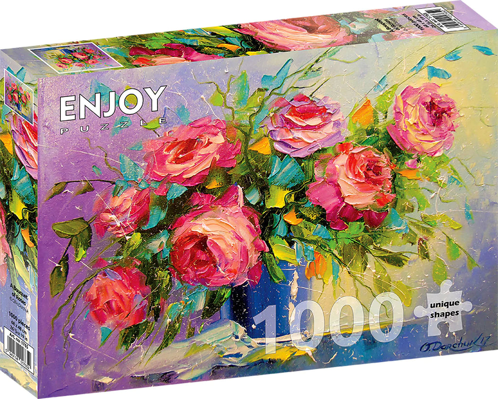 Enjoy 1000 Piece Puzzle A Bouquet of Roses