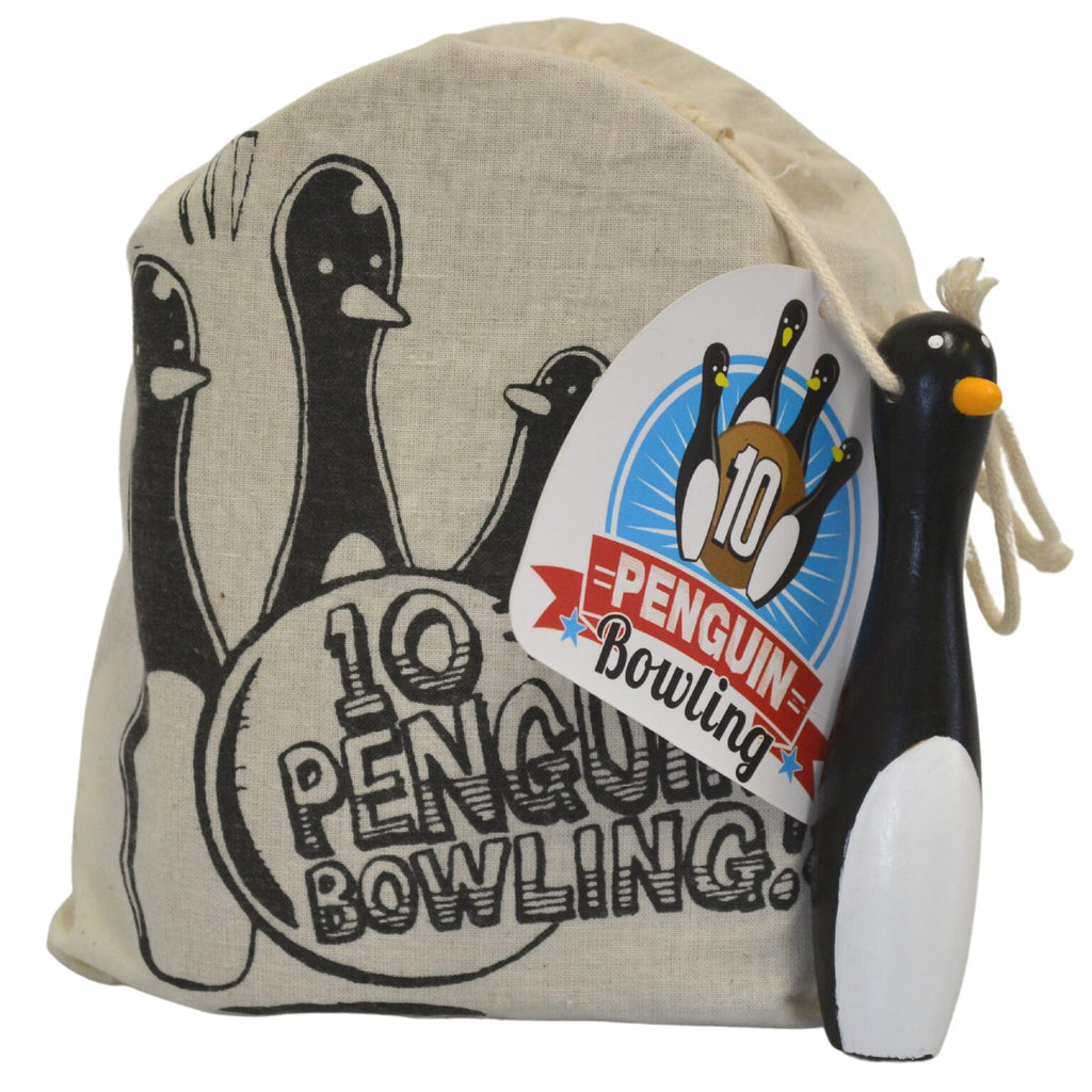 House of Marbles 10-Penguin Bowling in a Bag