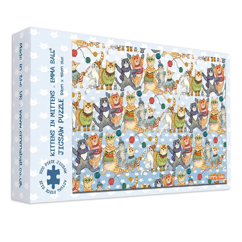 Emma Ball 1000 Piece Jigsaw - Kittens in Mittens