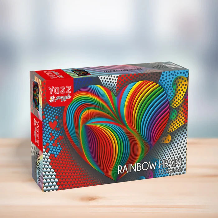 Yazz Rainbow Heart 1000pc Jigsaw Puzzle