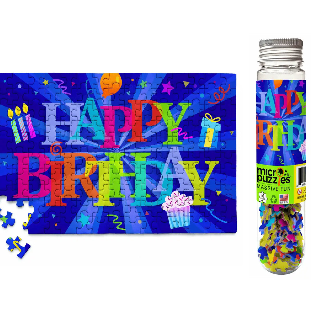 Micro Puzzles Mini 150 piece Jigsaw Puzzle- Happy Birthday Blast | MindConnect Australia