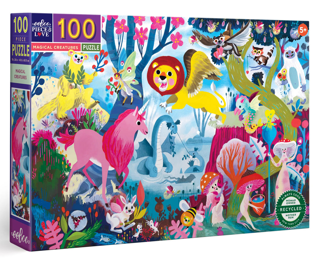 eeBoo 100 Piece - Magical Creatures