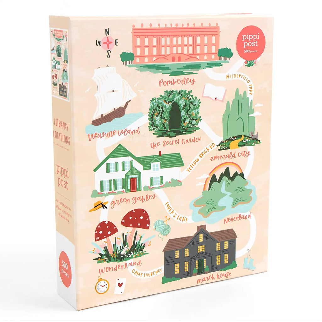 Pippi Post Literary Locations - 500pc Jigsaw Puzzle