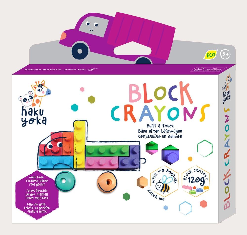 Haku Yoka Block Crayons - Truck