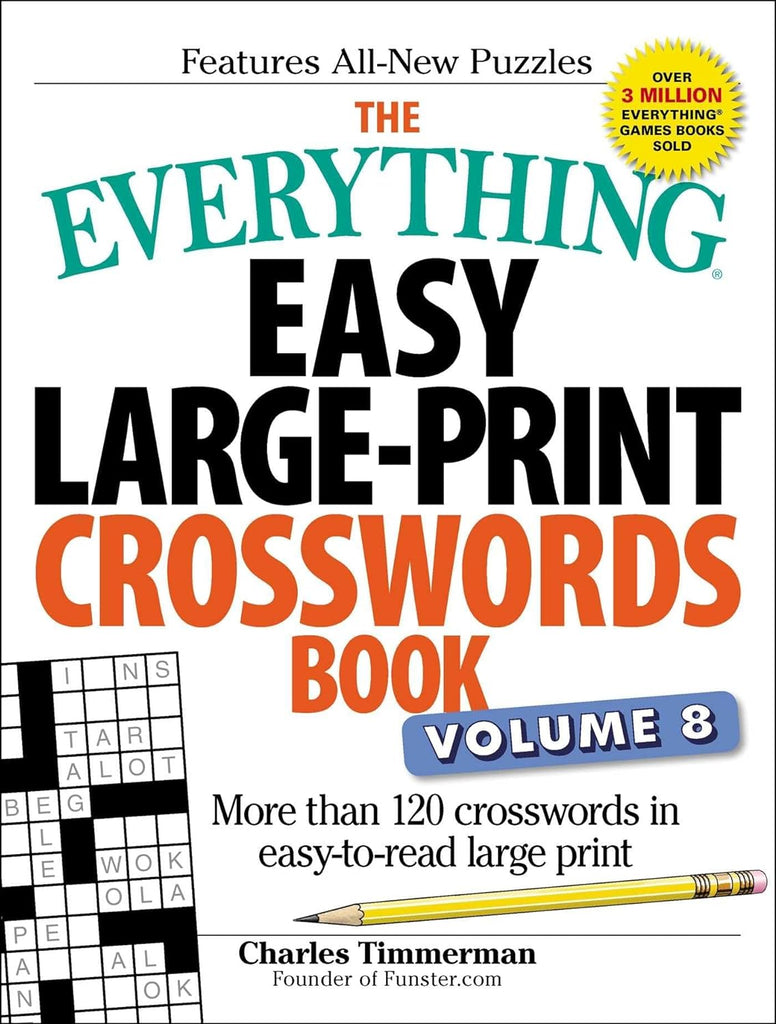 The Everything Easy Large Print Crosswords Book