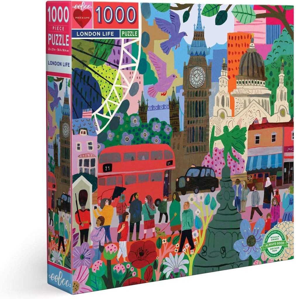 Eeboo 1000 Piece Jigsaw - London Life