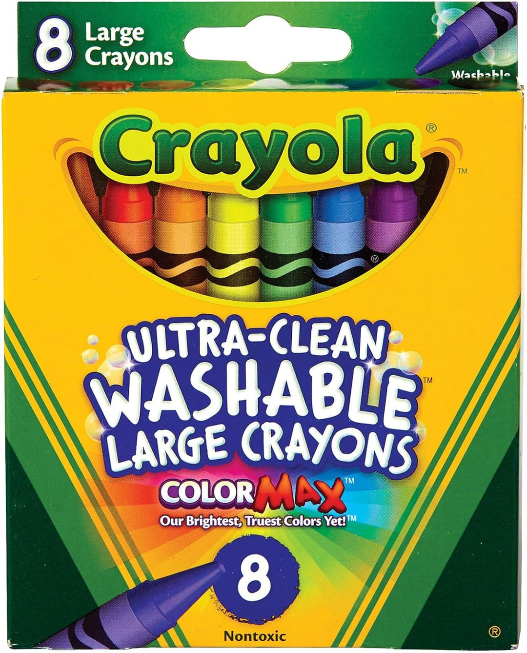 Crayola 8 Ultra Clean Washable Large Crayons