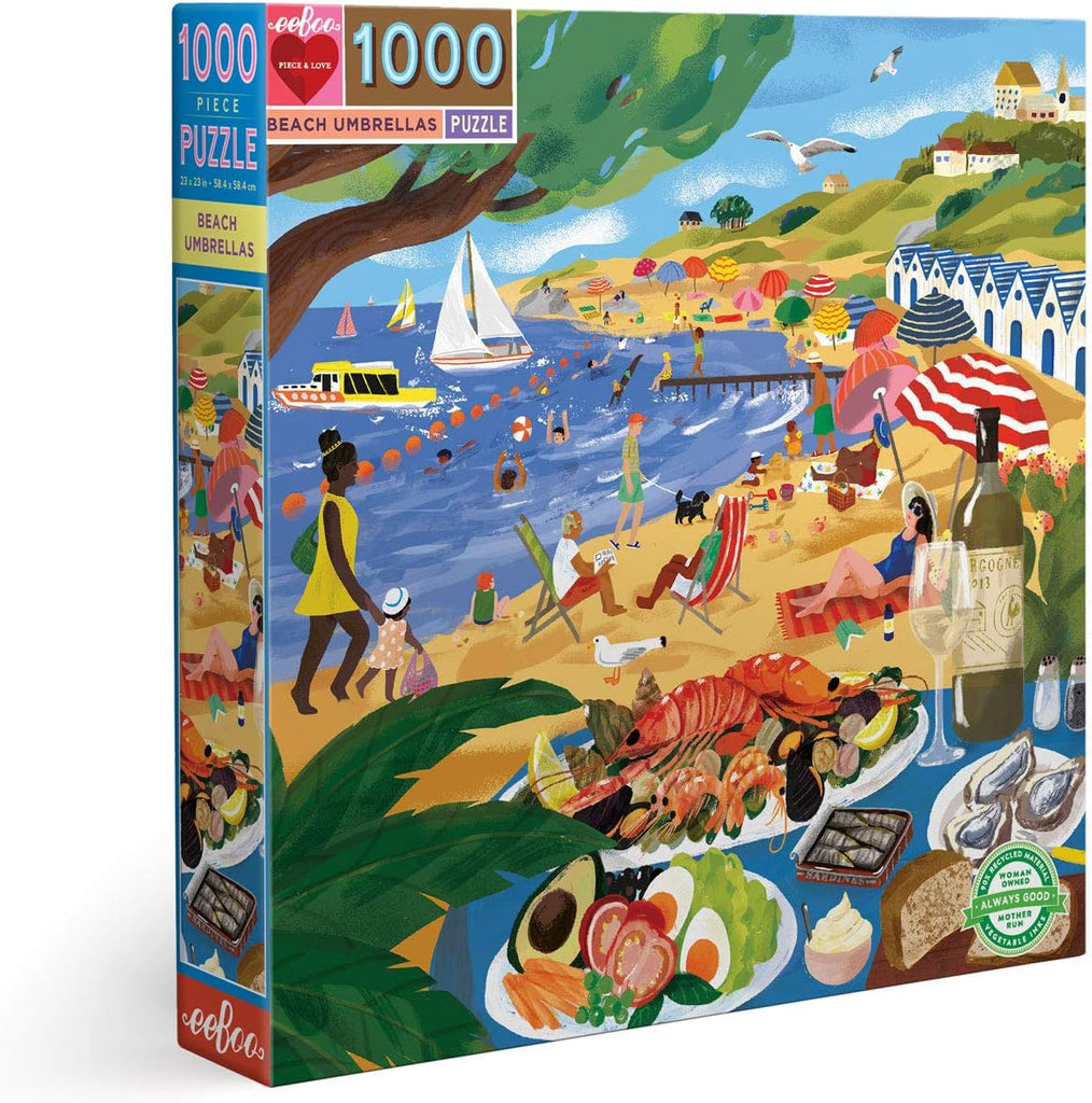 EeBoo 1000 Piece - Beach Umbrellas