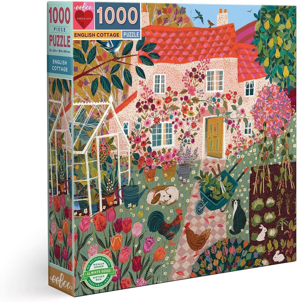 Eeboo 1000 Piece Jigsaw - English Cottage