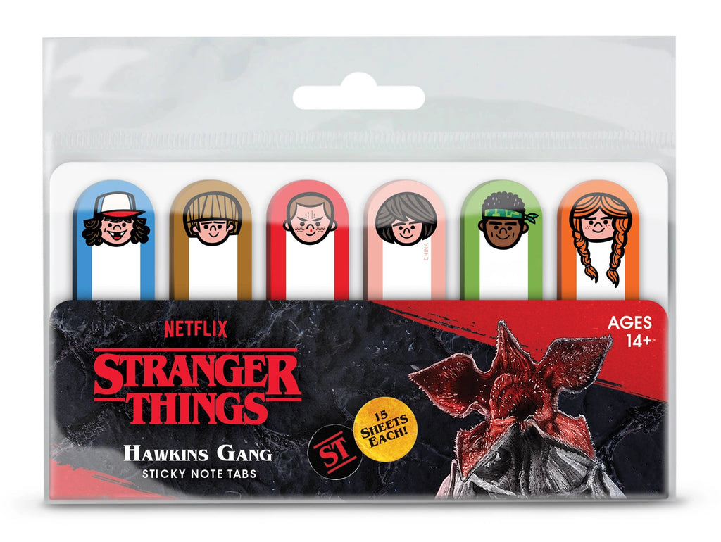 Stranger Things - Sticky Note Tabs - Hawkins Gang