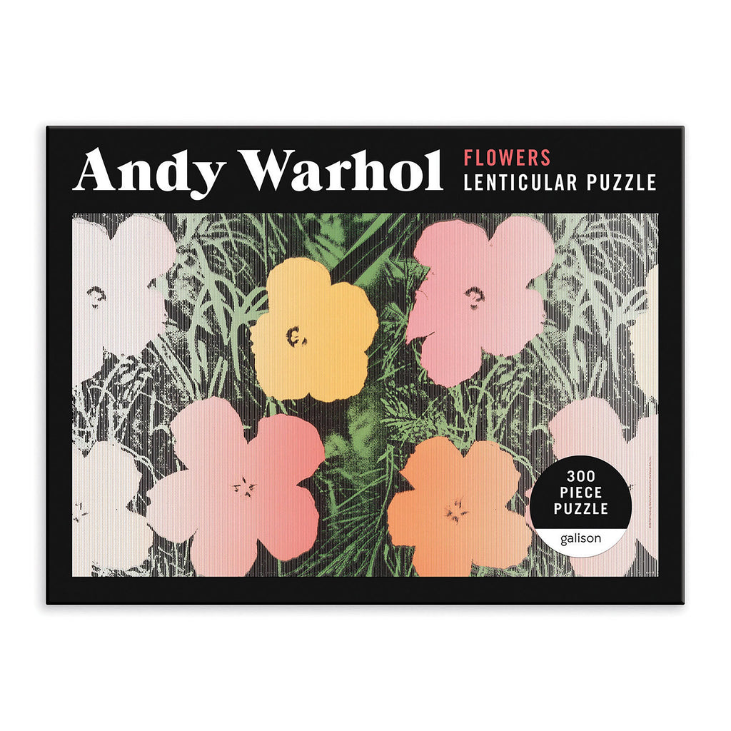 Galison Andy Warhol Flowers Lenticular 300pc