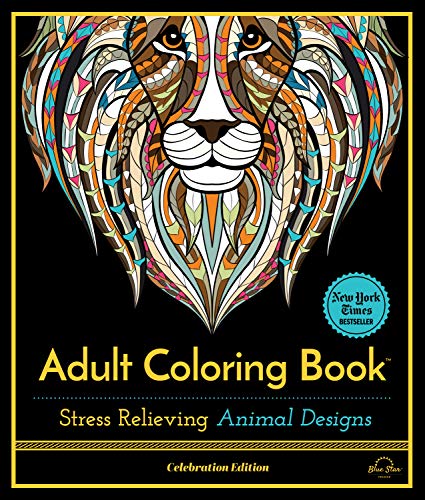Stress Relieving Animal Designs: Adult Coloring Book