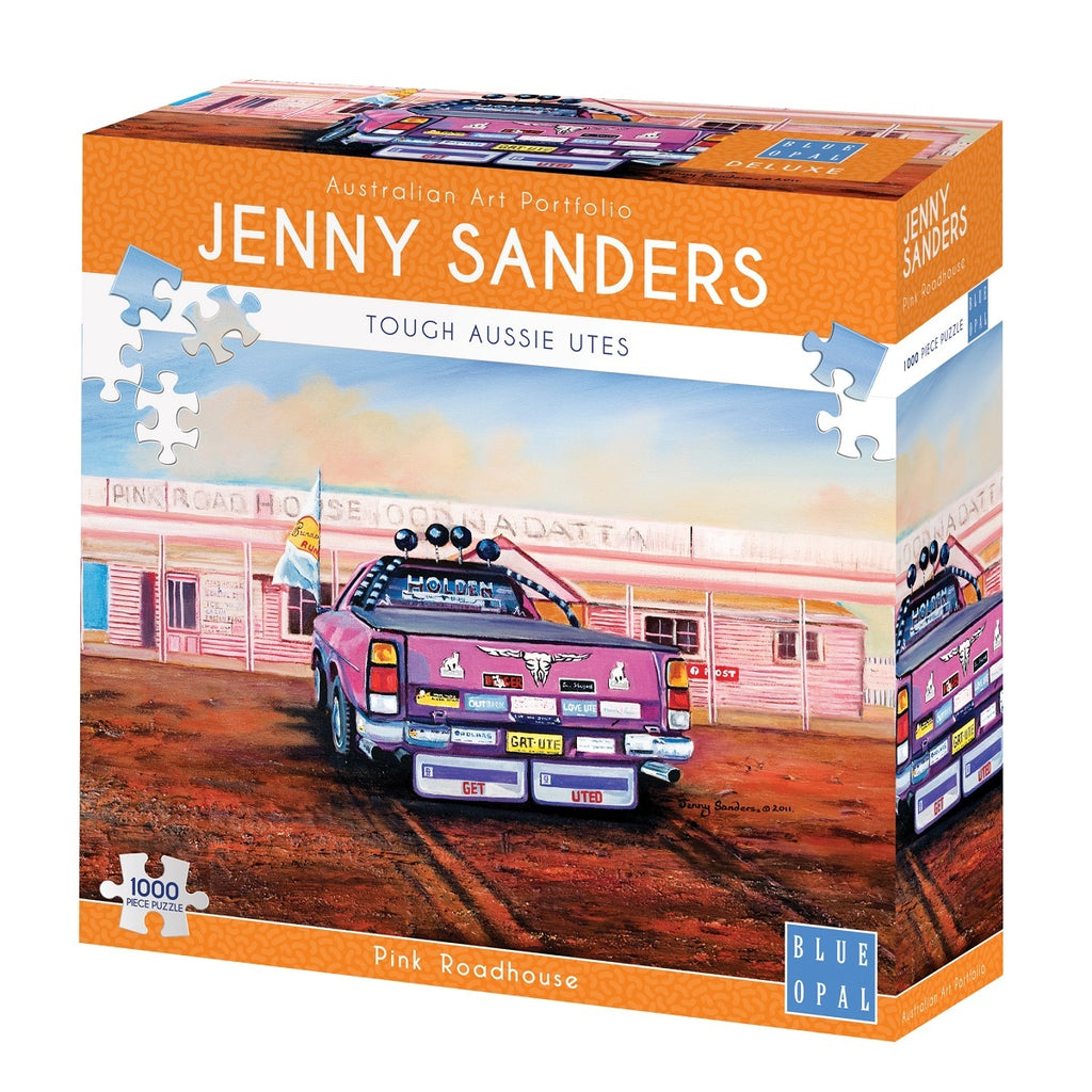 Blue Opal Jenny Sanders Jigsaw Puzzle 1000 Piece - Pink Roadhouse