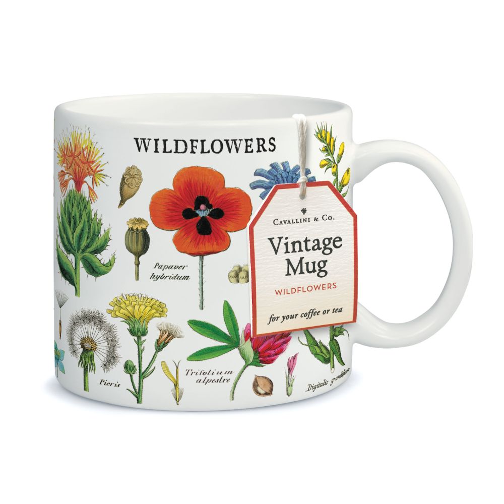 Cavallini Mug – Vintage Wildflowers