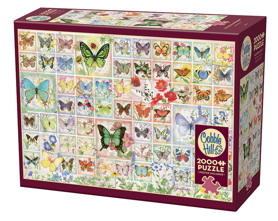 Cobble Hill 2000 Piece Jigsaw - Butterflies & Blossoms
