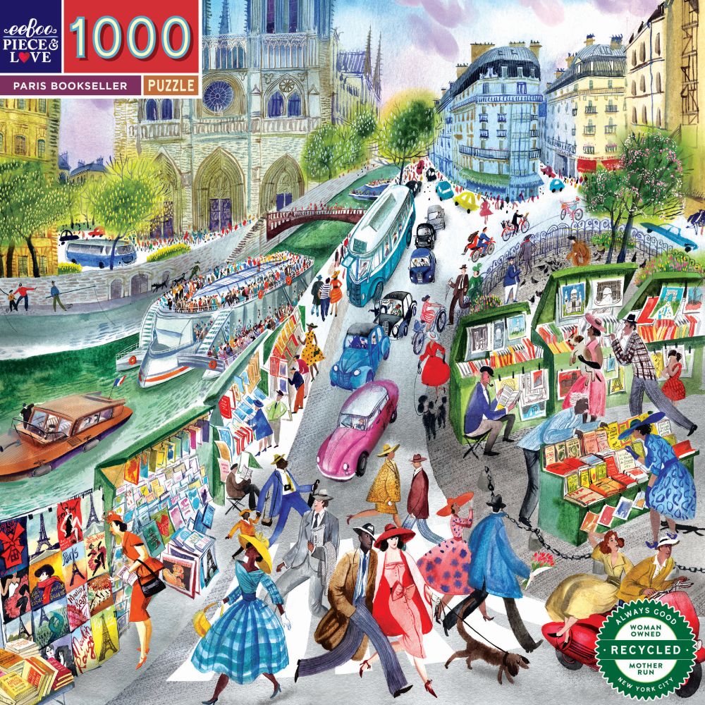 EeBoo 1000 Piece - Paris Bookseller
