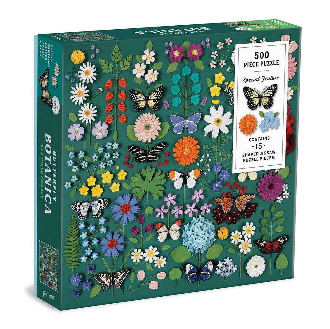 Galison Butterfly Botanica 500 Piece Puzzle