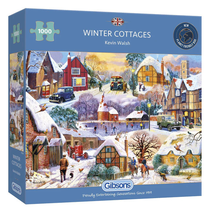 Gibsons Winter Cottages 1000pc Puzzle