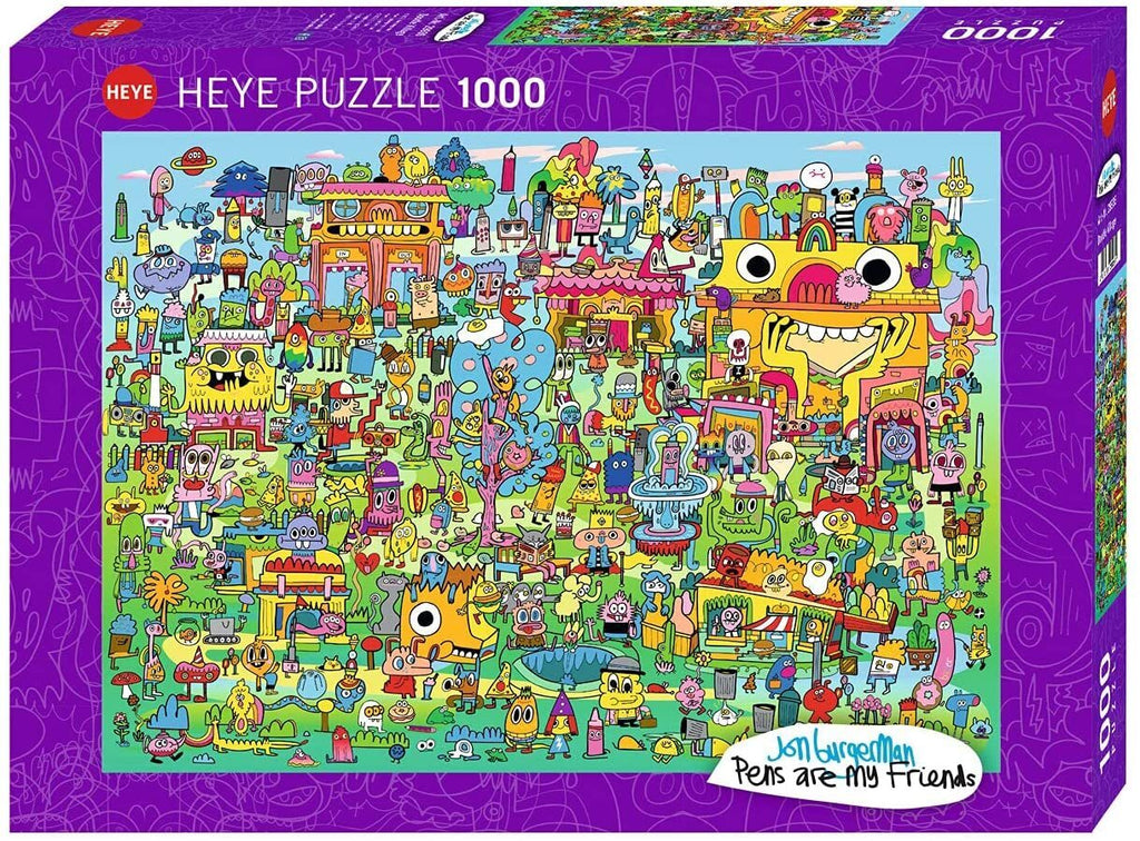 Heye - Doodle Village 1000 Piece Jigsaw Puzzle