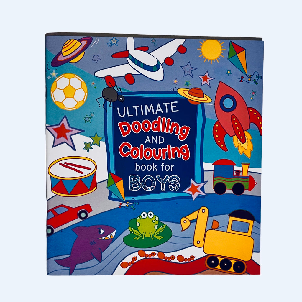 Ultimate Doodling And Colouring Book For Boys