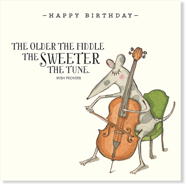 Twigseeds Birthday Card - Happy Birthday - Fiddle