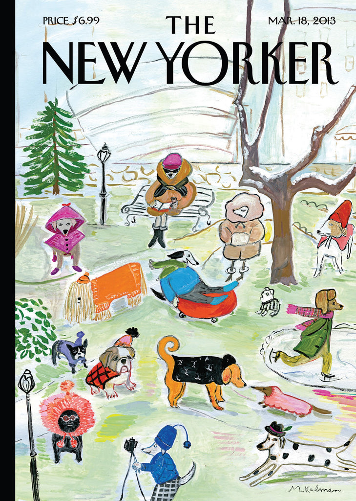 Greeting Card New Yorker - Gugenheim Dog Park