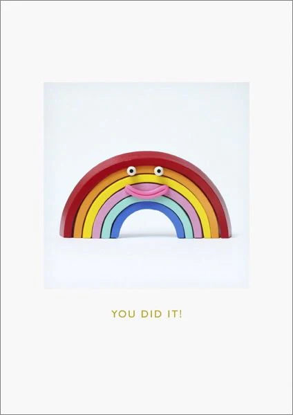 Greeting Card - You Did It Rainbow Card