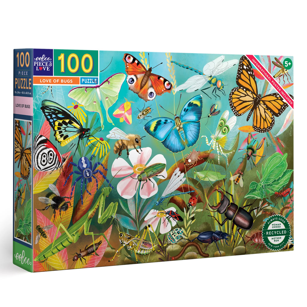 eeBoo 100 Piece - Love of Bugs