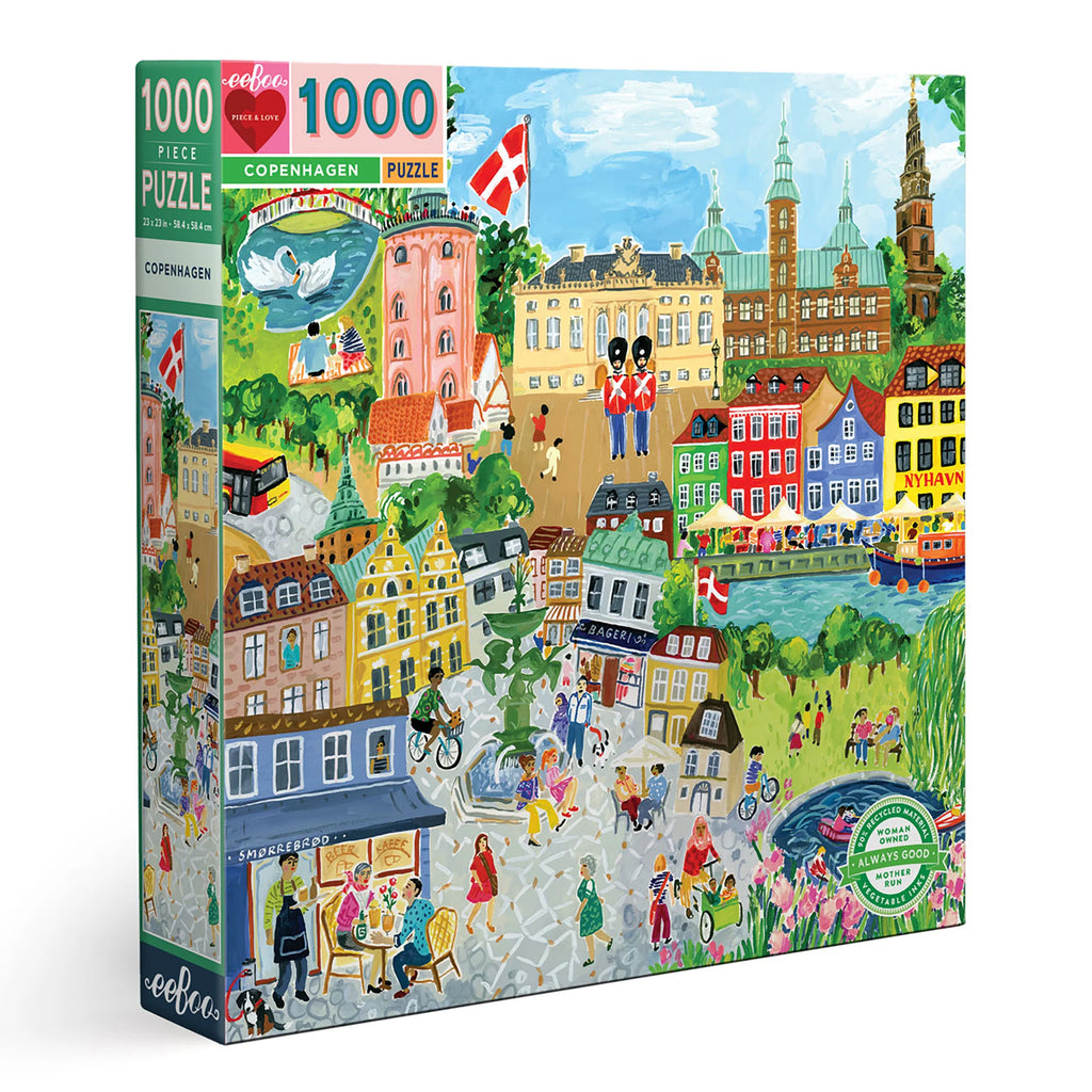 Eeboo Jigsaw Puzzle 1000 Piece - Copenhagen