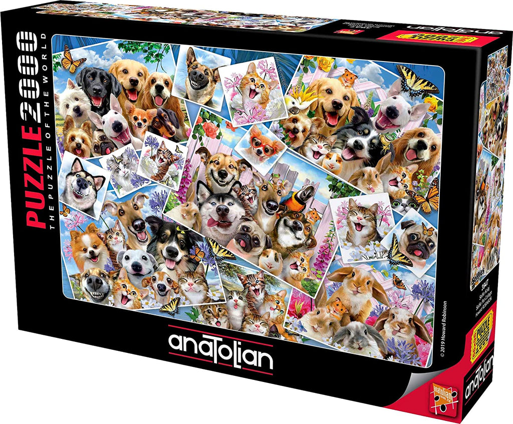 Anatolian 2000 Piece Jigsaw Puzzle -Selfie Pet Collage