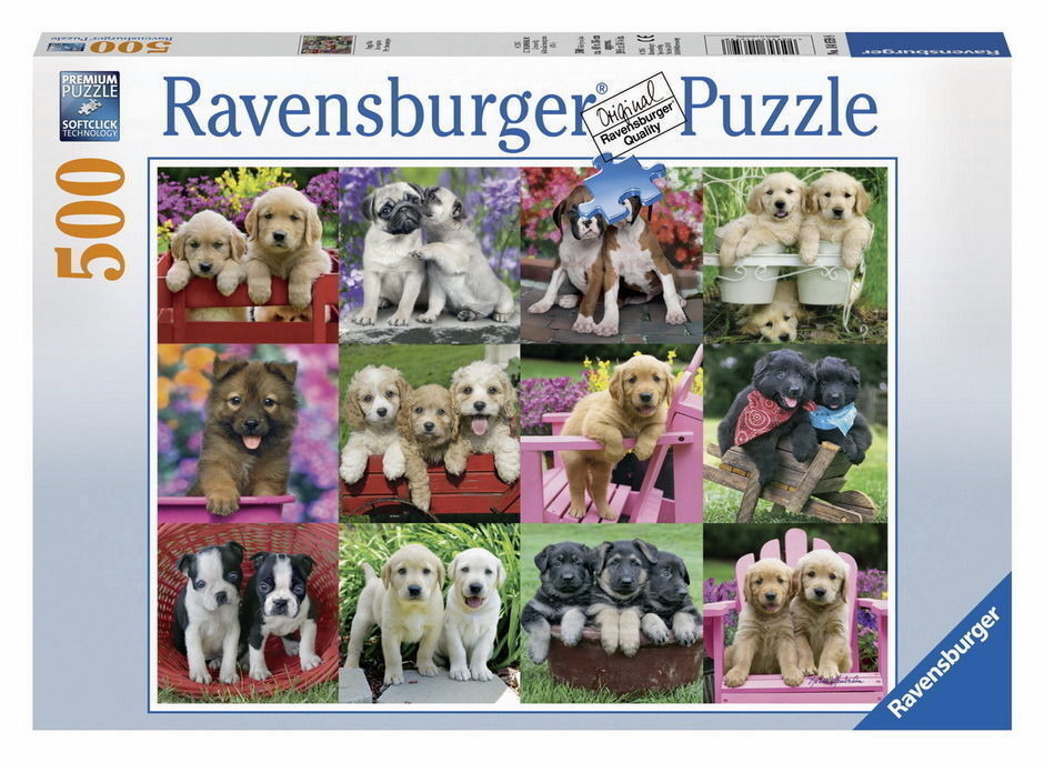 Ravensburger 500 Piece Jigsaw - Puppy Pals