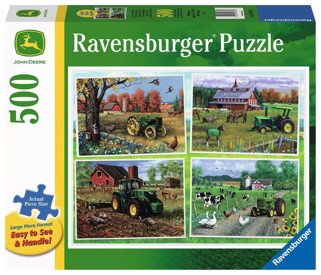Ravensburger Jigsaw Puzzle 500 Piece Large Format- John Deere Classic