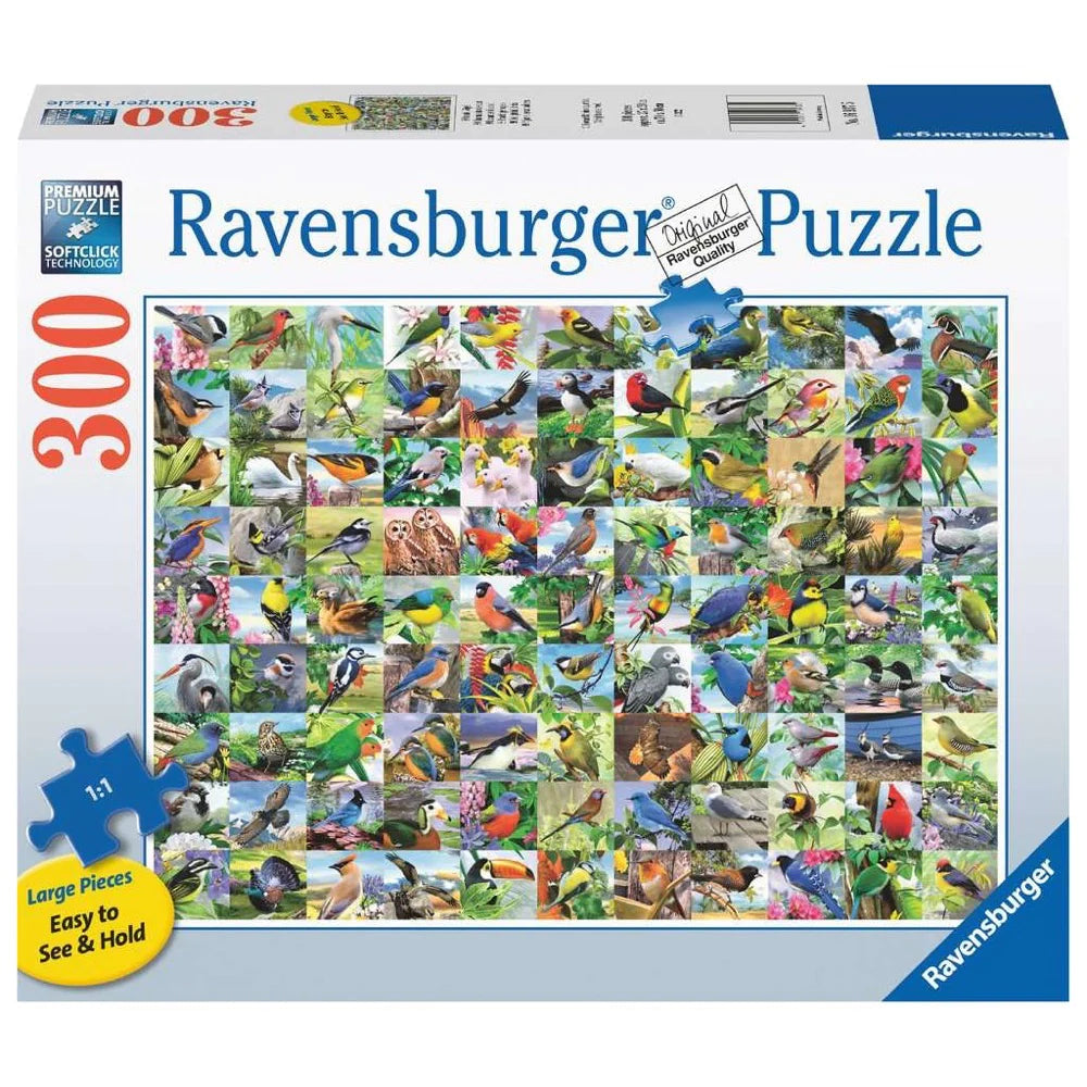 Ravensburger Jigsaw Puzzle 300 Piece Large Format- 99 Delightful Birds