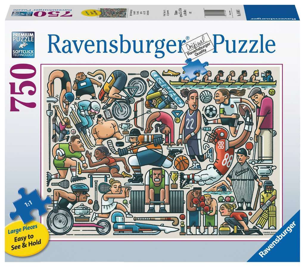 Ravensburger Jigsaw Puzzle 750 Piece Large Format- Athletic Fit