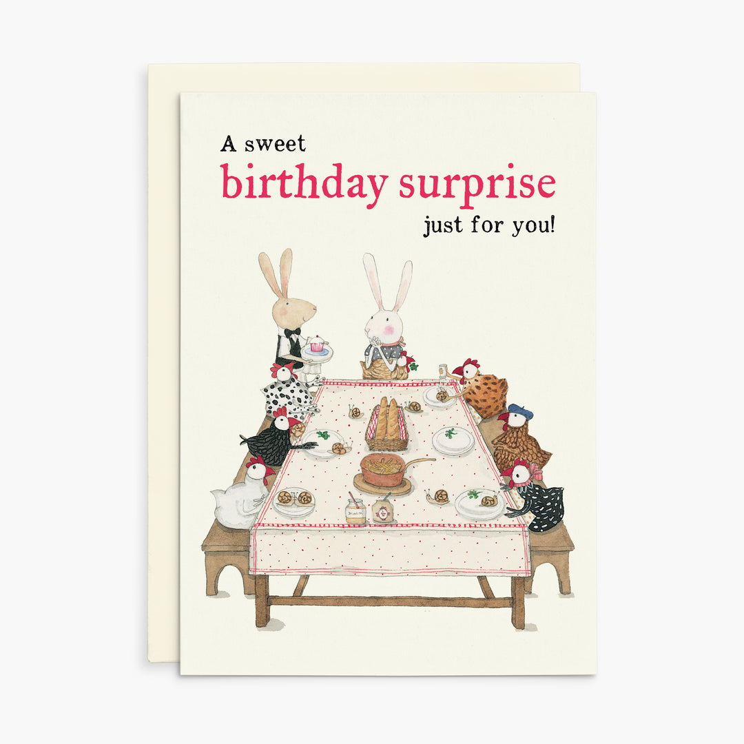 Ruby Red Shoes Birthday Card - Sweet Surprise