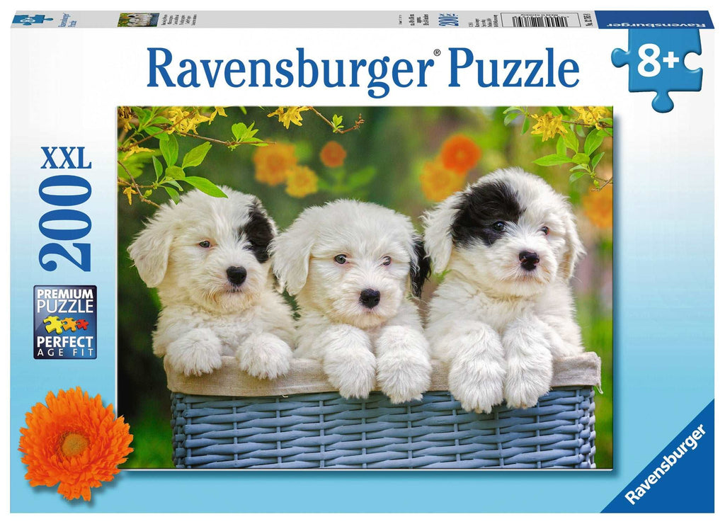 Ravensburger Jigsaw Puzzle 200 Piece XXL - Cuddly Puppies | MindConnect Australia