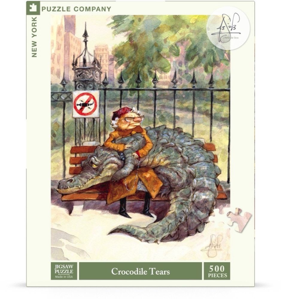 New York Puzzle Company 500 Piece Jigsaw - Crocodile Tears