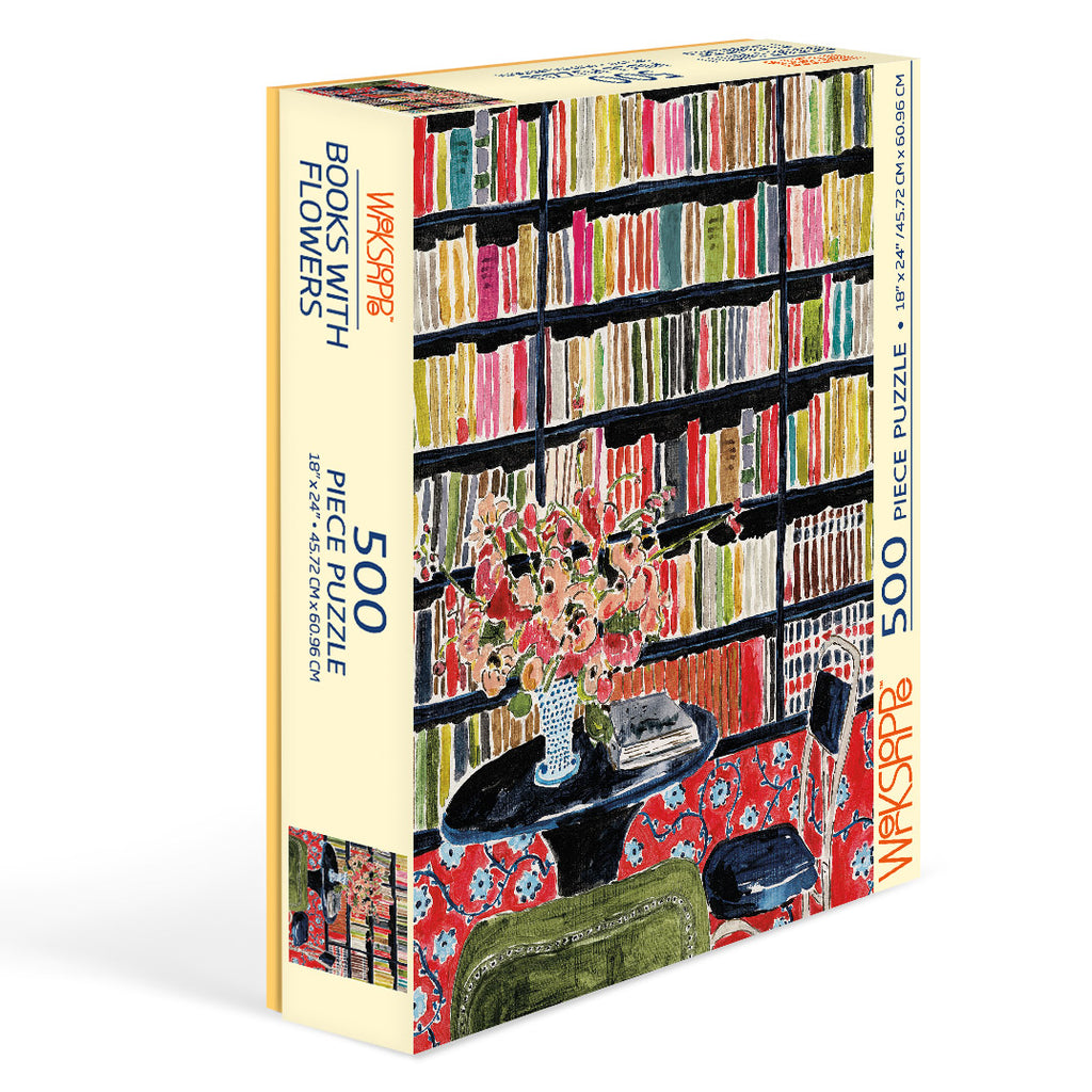 WerkShoppe 500pc Puzzle Books with Flowers